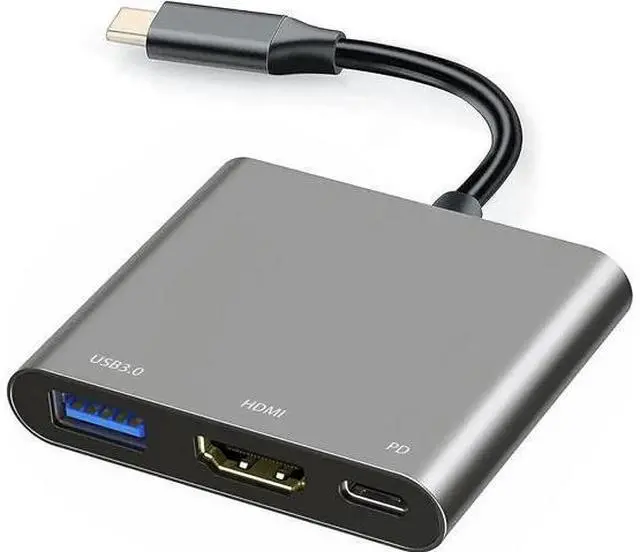 Main image of USB C to HDMI Multiport Adapter with Charging Port, HDMI to USB C Hub Adapter for Monitor to Laptop, USB-C to USB Adapter 10Gbps, USBC HDMI Adapter 4K Converter for Mac iPad pro MacBook Chromebook