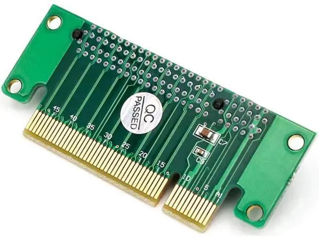 Alt view image 5 of 6 - PCI- Express 8X Riser Card 90-Degree Left-Angle Adapter Card 1U Height Computer Server PCIe Socket Adapter