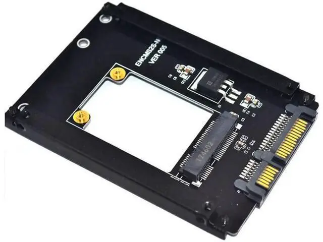 Alt view image 2 of 6 - mSATA to SATA Adapter Mini PCIe mSATA SSD to 2.5" SATA3 Drive Converter Card Adaptor Support Full High mSATA SSD for Computer PC