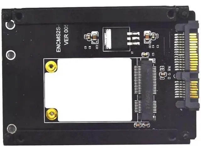 Alt view image 3 of 6 - mSATA to SATA Adapter Mini PCIe mSATA SSD to 2.5" SATA3 Drive Converter Card Adaptor Support Full High mSATA SSD for Computer PC