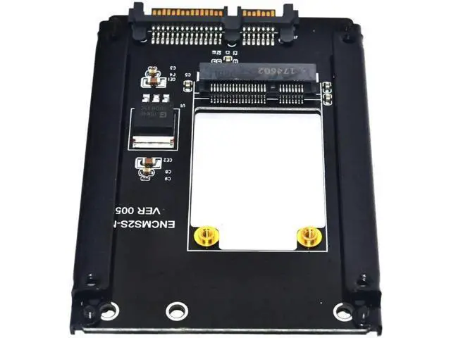 Alt view image 5 of 6 - mSATA to SATA Adapter Mini PCIe mSATA SSD to 2.5" SATA3 Drive Converter Card Adaptor Support Full High mSATA SSD for Computer PC