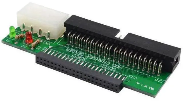Main image of Laptop IDE to Desktop PC Adapter, 2.5 inch 44 Pin HDD Hard Disk Drive or SSD to 40 Pin 3.5 inch PATA Port Converter Card