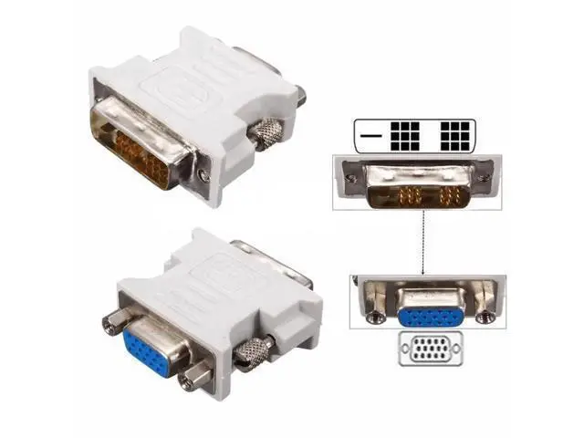 Alt view image 3 of 6 - 1pc DVI-D To VGA Adapter DVI-D 18+1Pin Dual Link Male to VGA 15 Pin Female Plug Adapter For PC Laptop