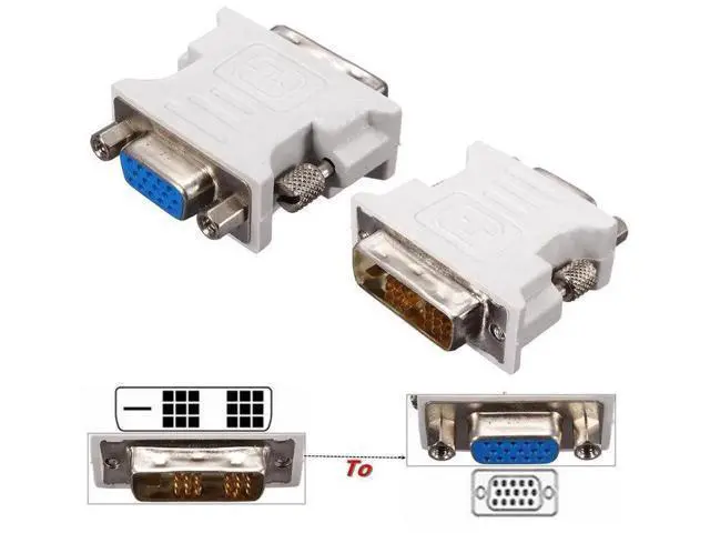 Alt view image 5 of 6 - 1pc DVI-D To VGA Adapter DVI-D 18+1Pin Dual Link Male to VGA 15 Pin Female Plug Adapter For PC Laptop