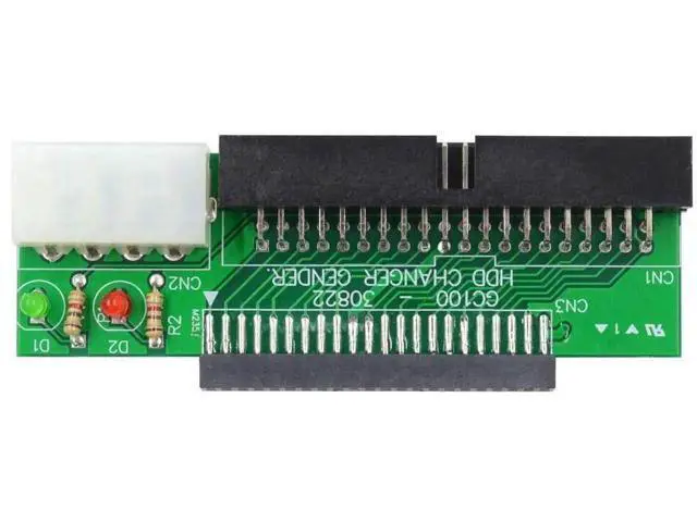 Alt view image 6 of 7 - Laptop IDE to Desktop PC Adapter, 2.5 inch 44 Pin HDD Hard Disk Drive or SSD to 40 Pin 3.5 inch PATA Port Converter Card