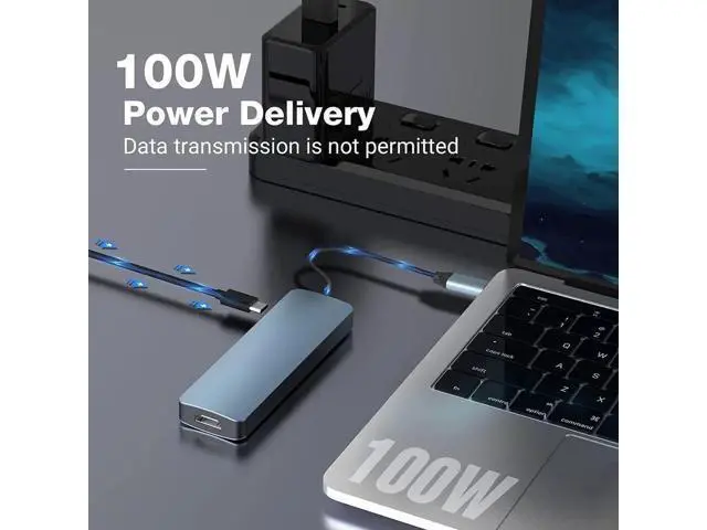 Alt view image 7 of 7 - USB C Hub, USB Hub to HDMI Multiport USB C Dongle Adapter 6 in 1 with 4K HDMI Output, USB A 3.0&2.0Ports,SD/Micro SD Card Reader,100W PD,Compatible with MacBook Pro Air and More Type C