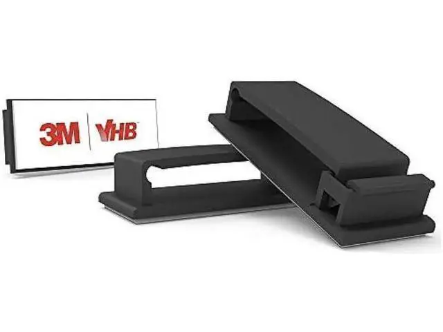 Alt view image 2 of 6 - Cable Clips with Strong Self-Adhesive, Multipurpose Wire Clamps for Cable Management and Cable Runs, TV PC Wire Holder Sticky Tidy - (20pcs)