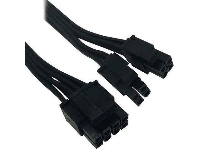 Alt view image 2 of 4 - 2Pack Motherboard ATX CPU 8 Pin 4+4 Male to Female Extension Cable for Power Supply PSUs 95inch24cm