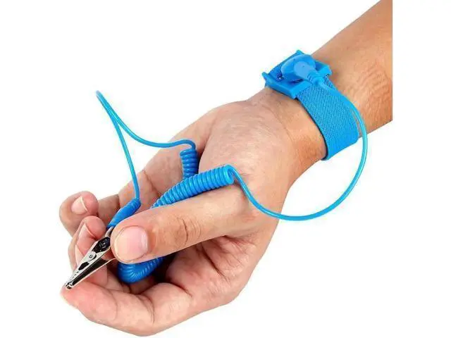 Alt view image 2 of 7 - 3pcs PVC Anti Static Wrist Strap Grounding Electricity Discharge ESD Wrist Band For Electrician IC With Alligator Clip