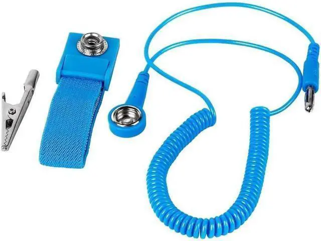 Alt view image 5 of 7 - 3pcs PVC Anti Static Wrist Strap Grounding Electricity Discharge ESD Wrist Band For Electrician IC With Alligator Clip