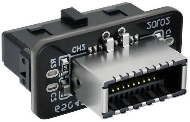 Main image of USB 3.2 Gen 1 to USB 3.2 Gen 2 Header Adapter, Motherboard 19Pin to Type-E Header Converter, Front Panel Adapter for Type C Motherboard (Vertical Type)