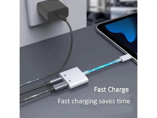 Alt view image 3 of 7 - 2 Pack Mfi Certified Lightning to 3.5 mm Headphone Jack Adapter for iphone Dongle Aux Cord 2 in 1 Charger and Aux Audio Splitter Adapter Compatible with iphone 14 13 12 11 X