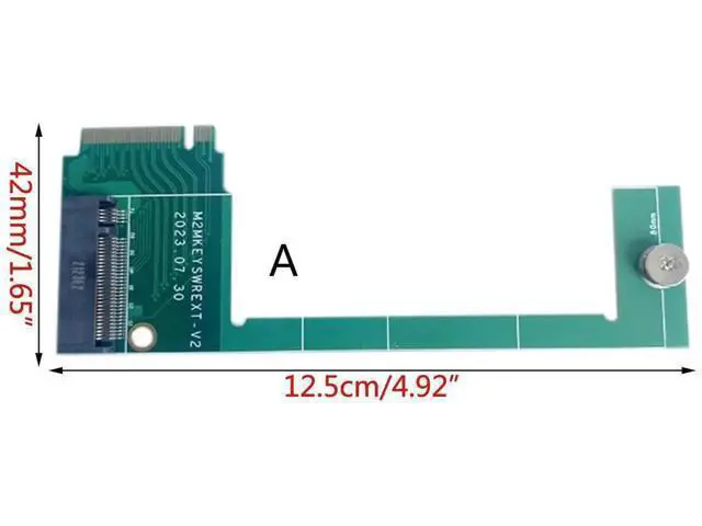 Alt view image 5 of 7 - M2 Modified Board PCIE 4.0 for Rog Ally Handheld Console SSD Memory Card Adapter Converter Transfer Board 90° M2 Transfercard for RogAlly Handheld Board Accessories