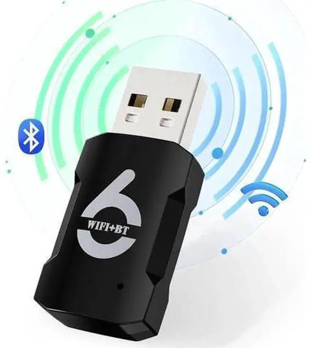 Main image of 2-in-1 USB WiFi Adapter - WiFi Bluetooth Adapter, 900Mbps 2.4/5GHZ Dual Band WiFi and Bluetooth Adapter for PC/Laptop/Desktop, Driver Free Wpa3, WiFi 6 USB Bluetooth 5.3 Adapter, Win 10/11