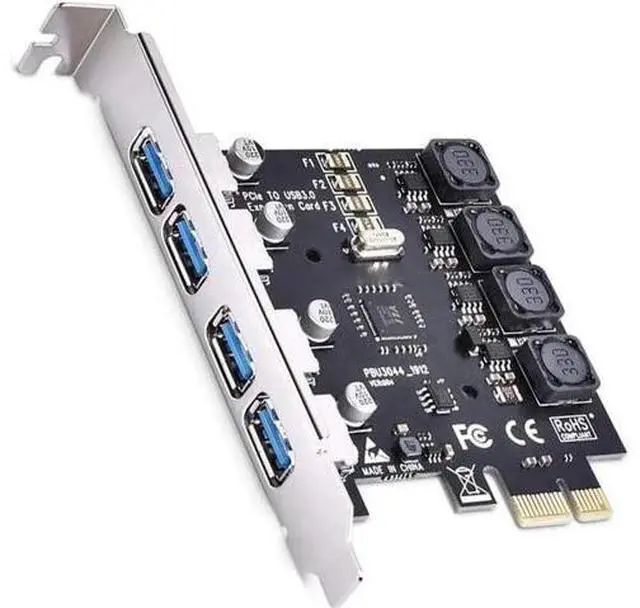 Main image of PCIe to USB 3.0 4X USB-APorts Expansion Card,PCI Express Internal USB 3 Hub Converter for Desktop PCS Riser Card
