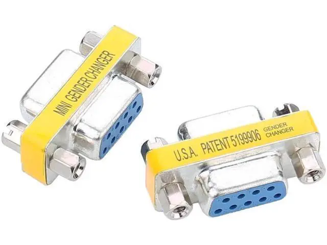 Alt view image 3 of 4 - DB9 Mini Gender Changer -10Pack 9 Pin RS-232 DB9 Female to Female Serial Cable Coupler Adapter
