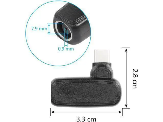 Alt view image 5 of 7 - 100W PD DC7909 to Type C Power Charging Adapter DC 7.9mm x 0.9mm Female to USB C Male Connector,Uilt-in with PD Automatic Identification Induction Chip,for Phones,Tablets,Laptops (7909 A)