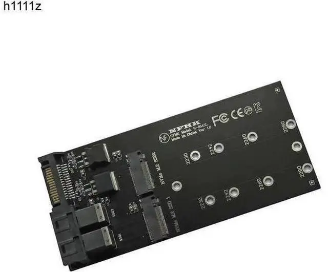 Main image of 2 Port SFF-8643 U.2 to NVMe M.2 NGFF SSD Convert Card Adapter SFF-8643 U.2 to Dual M-Key NVME M2 NGFF SSD Adapter Riser Card