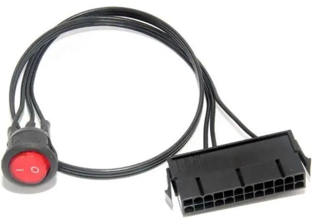 Main image of 24 Pin Cable Switch cable 24Pin Power Supply Synchronizer ATX Mining Power Start Switch Power tester cable Computer Adaptor