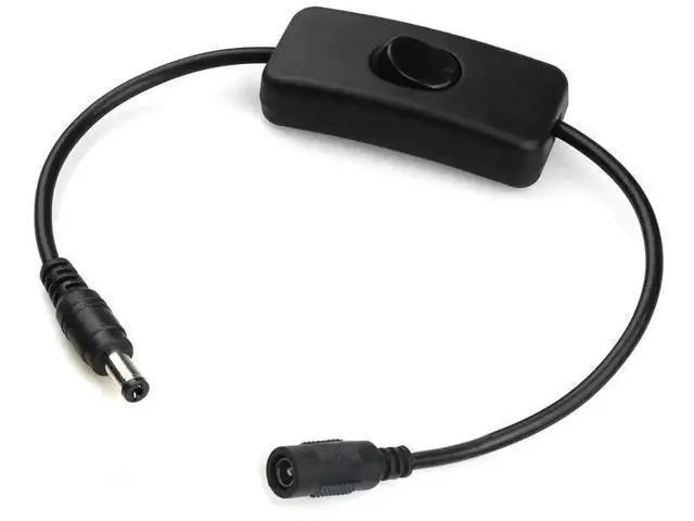 Main image of FOR 12V Power DC Male to Female Cable with On/Off Switch, 5.5mm x 2.1mm DC Cable Extension Inline Rocker Switch for Driving Recorder
