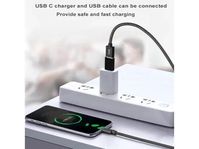 Alt view image 5 of 6 - USB C to USB 3.0 Adapter Cable 4 Pack, USB Female to USB C Male Adapter Fast Charging for Charger, USB-C to UAB A Converter for MacBook pro Laptop PC iMac iPad air and More Type c Device