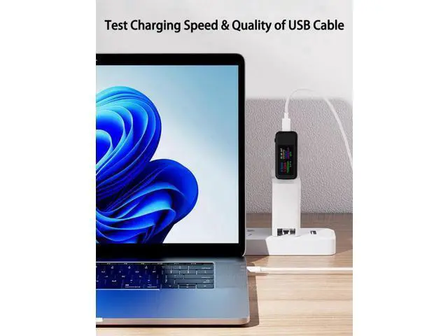Alt view image 5 of 7 - USB C Tester Voltmeter Power Voltage and Current Tester Meter 0-5.1A 4-30V USB Power Capacity, Temperature, Working Time Volt Ammeter Detector IPS Color Display LCD Power Charger Detector