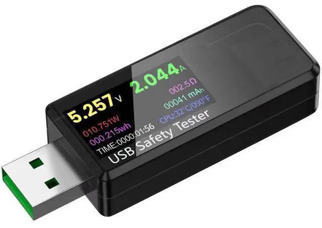 Main image of USB 3.0 Tester Multimeter 3.7-32V 0-5.1A USB Voltage Tester USB Digital Current and Voltage Tester Meter Voltmeter Ammeter IPS Color Display Capacity Power Charger Detector
