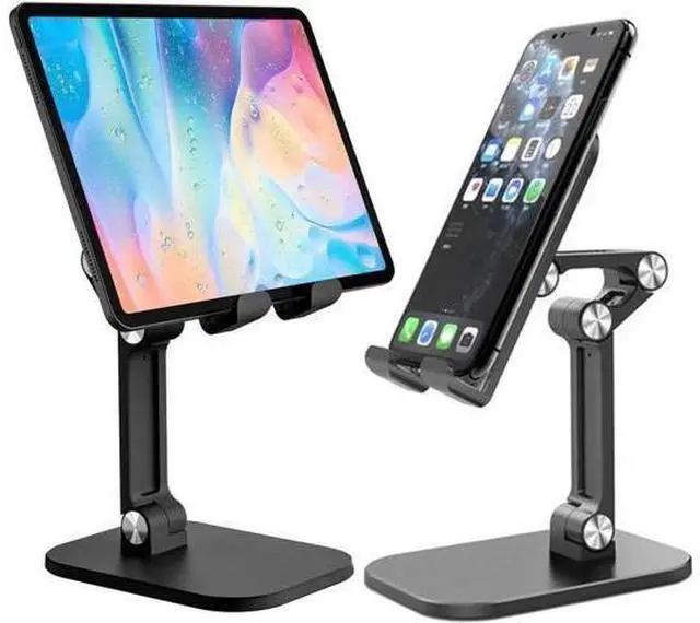 Main image of Universal Desktop Phone Holder Stand for IPhone IPad Adjustable Tablet Foldable Table Cell Phone Desk Stand Holder For Desk(4.7"-13")Tablet Stand Holder for Galaxy Tab Fire HD Kindle