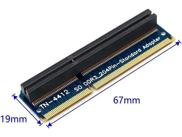 Alt view image 3 of 6 - DDR3 SO DIMM to Desktop Adapter SO DIMM DDR3 Memory RAM Adapter Card 204Pin Standard Slot Memory Tester Computer Components