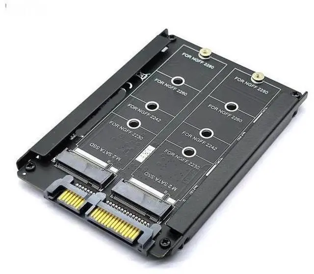 Main image of FOR Metal Case Dual B+M Key M.2 NGFF SSD To 2.5 SATA 6Gb Adapter Card With Enclosure Socket M2 NGFF to SATA Adapter M.2 SATA Adapter