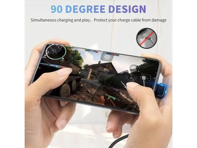 Alt view image 7 of 7 - USB C 90 Degree Adapter, 40Gbps, Right Angle USB C Male to Female, Supports 8K Video for iPad, MacBook, Tablet, Phone, 2 Pack