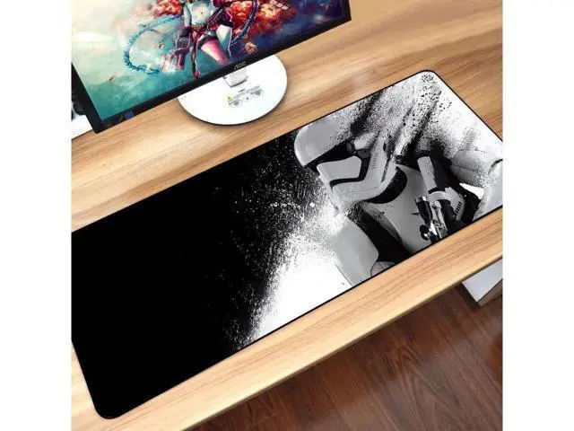 Alt view image 4 of 5 - 80x30cm Star Wars Gaming Mouse Pad XXL Computer Mousepad Large XL Rubber Desk Keyboard Mouse Pad Mat Gamer for Call of Duty 3 Gaming Mouse Pad