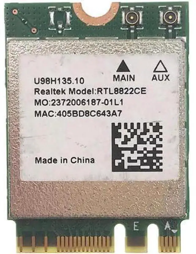 Main image of Realtek RTL8822CE 802.11AC 867Mbps WiFi Bluetooth 5.0 NGFF Card