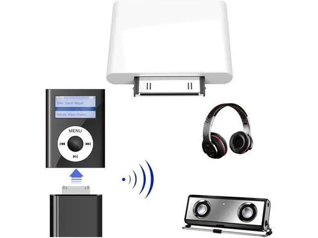 Alt view image 4 of 7 - IPF01 30 Pin Bluetooth4.1 Audio Transmitter For IPod Random Colour Delivery