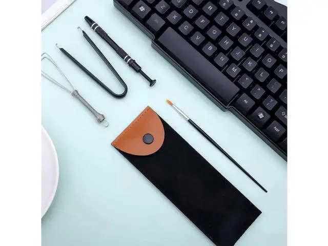 Alt view image 3 of 7 - Mechanical Keyboard Switch Puller Set, Keycap Remover Kit Keyboard Cleaner Tool Including Keycap Puller, Switch Clamp, Stem Holder, Lube Pen-Easy to Pull (Black)