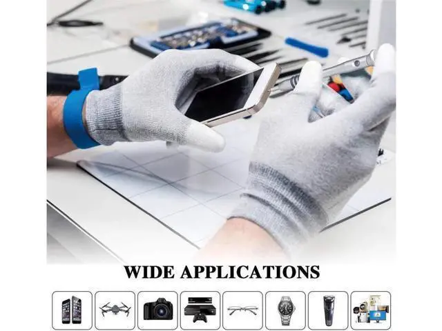 Alt view image 6 of 7 - Precision Screwdriver Set Professional Electronics Repair Tool Kit 60 in 1 Magnetic Screwdriver Bits for PC, With Anti Static Wrist Band