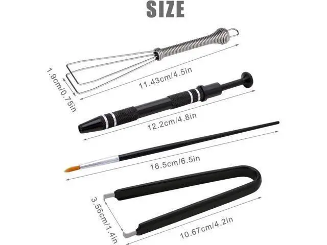 Alt view image 7 of 7 - Mechanical Keyboard Switch Puller Set, Keycap Remover Kit Keyboard Cleaner Tool Including Keycap Puller, Switch Clamp, Stem Holder, Lube Pen-Easy to Pull (Black)
