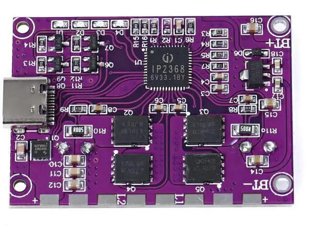 Alt view image 5 of 6 - IP2368 Bidirectional 100w Fast Charging Module Buck-Boost Type-c Interface 4S Lithium Battery High-Power Fast Charging Board