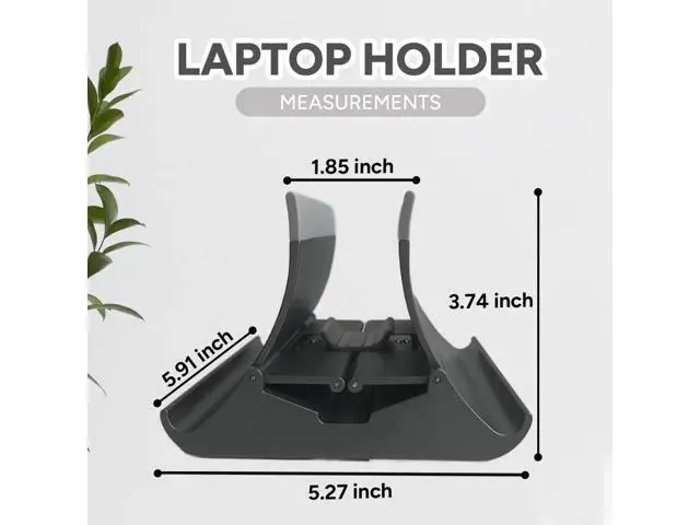 Alt view image 2 of 7 - Vertical Laptop Stand - Automatic Adjustable Multi-Device Organizer With Non-Slip Silicone Pad - Ideal Home & Office Stand for Men & Women - Desk Dock