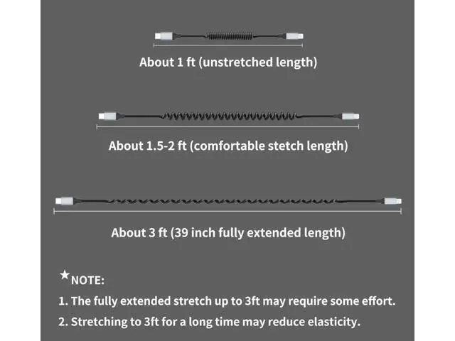 Alt view image 6 of 6 - Coiled USB C to Lightning Cable 2Pack USB Type C to Lightning Cable Retractable iPhone Charger Cord for Car Short USBC iPhone Charger for iPhone14/13/12/11 Pro Max/XS MAX/XR/XS/X/8/7/Plus/6S iPad