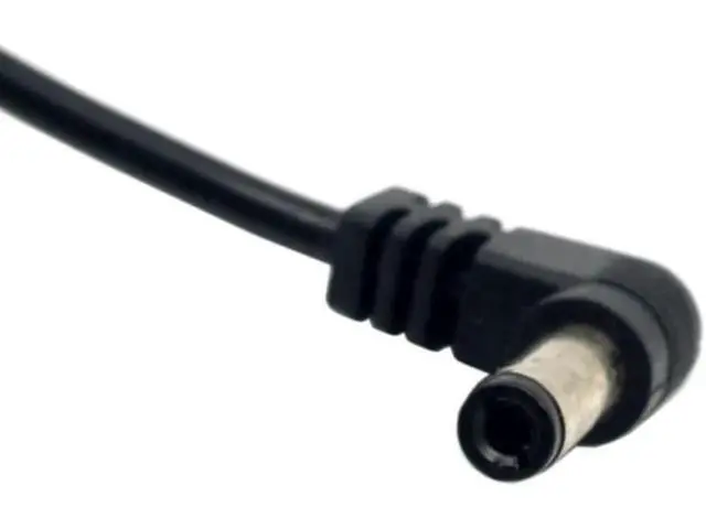 Alt view image 3 of 3 - DC Power Cable DC Power 5.5 x 2.1mm / 2.5mm Male to 5.5 2.1/2.5mm Male Plug Cable Right Angled 90 Degree 60cm Power to DC Cable