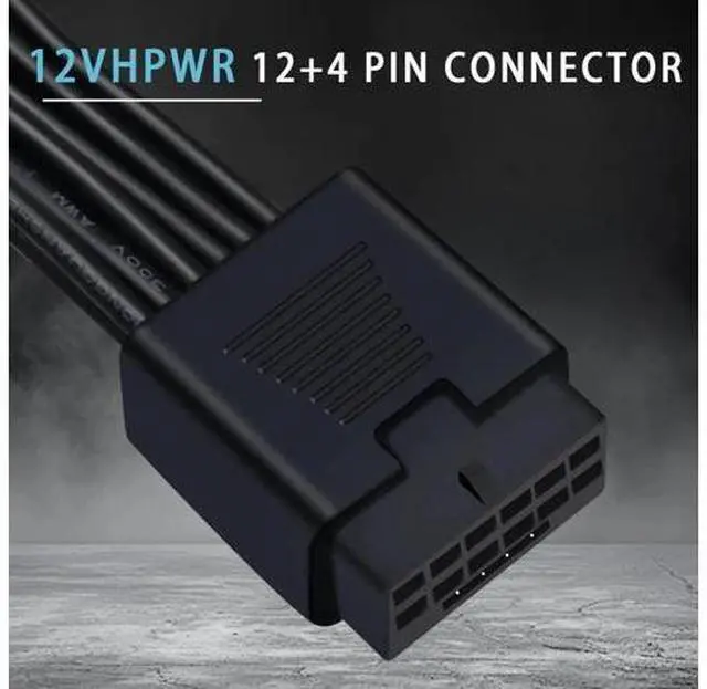 Alt view image 5 of 6 - 12VHPWR Cable Extension, 16 Pin Female to Dual 8 Pin(6+2) Male PCIe Conversion GPU Power Cable for Power Supply with 12+4pin 12VHPWR Port 7.67 in(19.5cm)