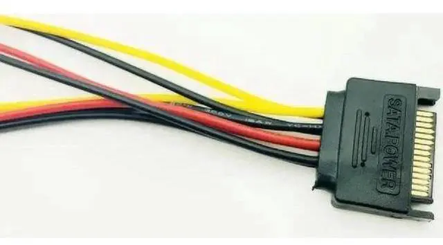 Alt view image 2 of 6 - 5PCS PC Computer Power Cable 15Pin SATA Male to 2 Female 15Pin Serial ATA Power HDD Splitter Connector Cables for BTC ETH Mining