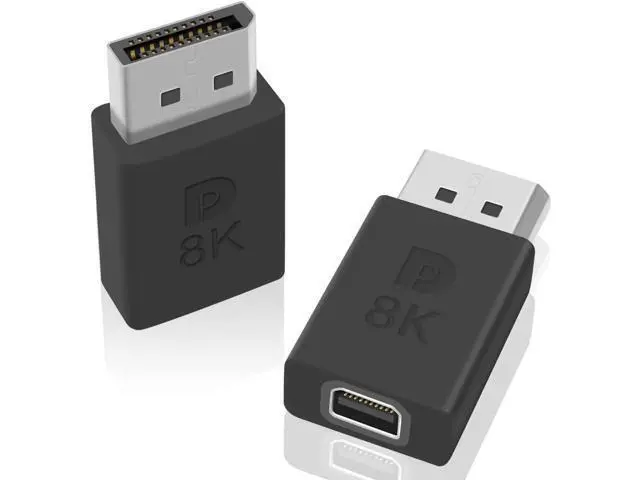 Alt view image 5 of 7 - Displayport to Mini Displayport Adapter, Displayport 1.4 Adapter 8K UHD Video - DisplayPort Male to Mini DisplayPort Female Adapter, DP to mDP 1.2 Monitor Extension Adapter, 2Pack