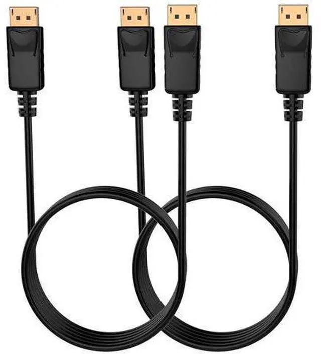 Main image of 4K DisplayPort to DisplayPort Cable, 3 Feet, Gold-Plated High Speed Display Port 1.2 Cable (4K@60Hz, 2K@144Hz) DP Cable Compatible with Computer, Desktop, Laptop, PC, Monitor, Projector 2 Pack