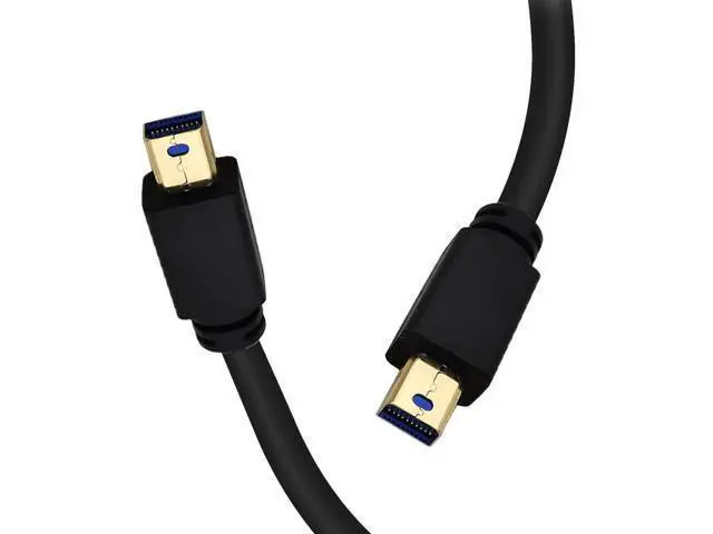 Alt view image 6 of 6 - Mini DisplayPort Cable, 1FT 8K Mini DisplayPort (Mini DP) Male to Male 8K Extension Cord for with Mini DP PC/Laptop (Male to Male)
