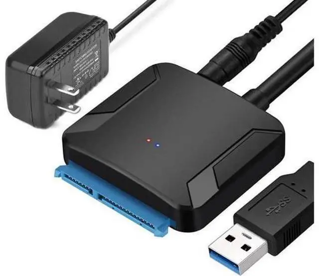 Main image of USB3.0 Adapter Cable Converter 22 pin USB 3.0 to SATA Cable with 12V 2A Power adapter For 2.5 inch 3.5 inch HDD SSD Hard Disk Support UASP