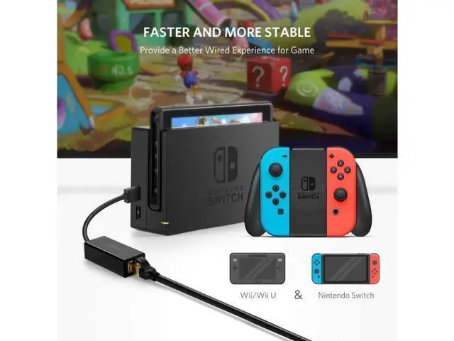 Alt view image 7 of 7 - UGREEN Ethernet Adapter USB 2.0 to 10/100 Network RJ45 Lan Wired Adapter for Nintendo Switch, Wii, Wii U, Macbook, Chromebook, Windows 10, 8.1, Mac OS, Surface Pro, Linux ASIX AX88772 Chipset (Black)