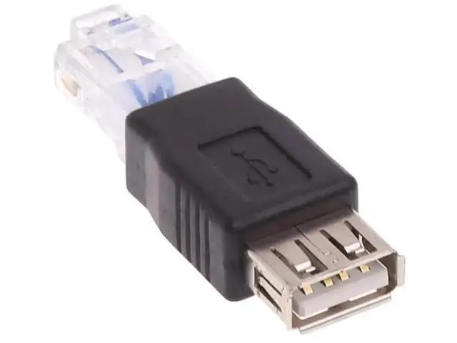 Alt view image 6 of 7 - 2 Pack Ethernet to USB Adapter, USB to Ethernet Adapter, RJ45 Ethernet Male to USB Female Converter, USB to RJ45 Connector for ADSL Modem, Router, Camera with Network Function