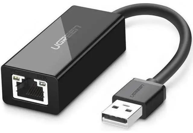 Main image of Ethernet Adapter USB 2.0 to 10/100 Network RJ45 Lan Wired Adapter for Nintendo Switch,Wii,Wii U,Macbook,Chromebook, Windows 10,8.1,Mac OS,Surface Pro,Linux ASIX AX88772 Chipset (Black)